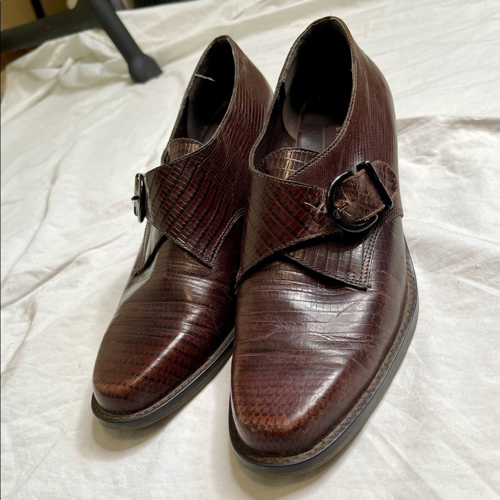 ❗️SOLD❗️Vintage croc print loafer - Picture 5 of 12